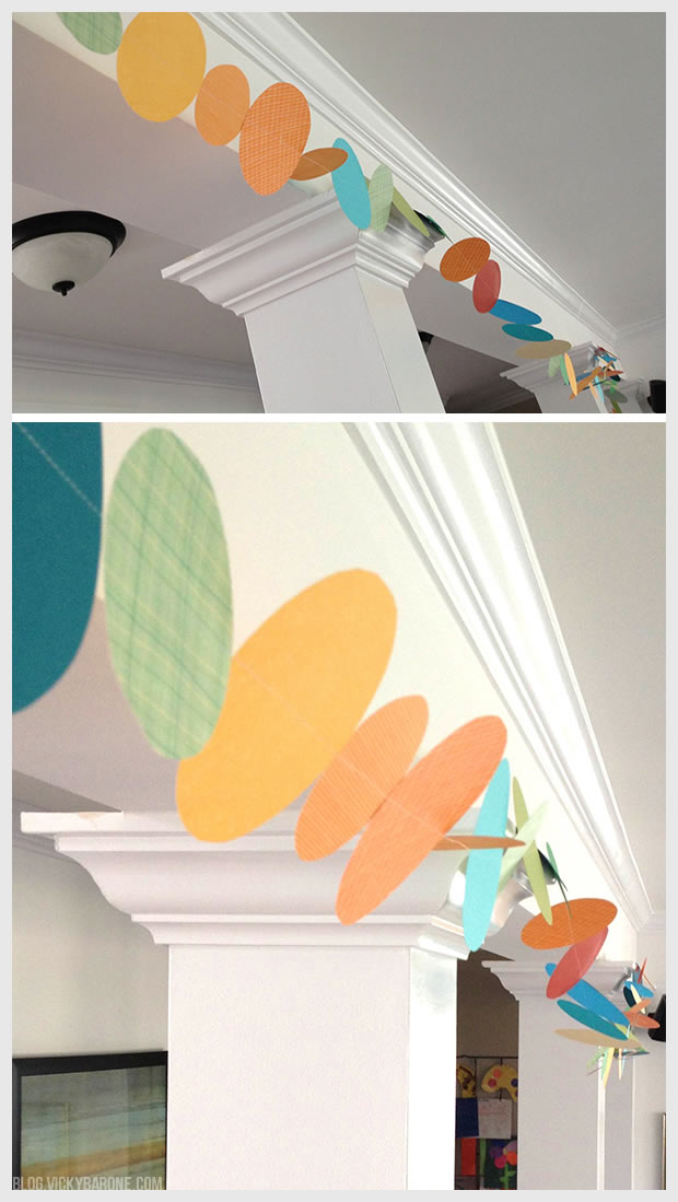 DIY Circle Paper Garland | Vicky Barone