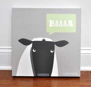 Baa Sheep Canvas Wall Art