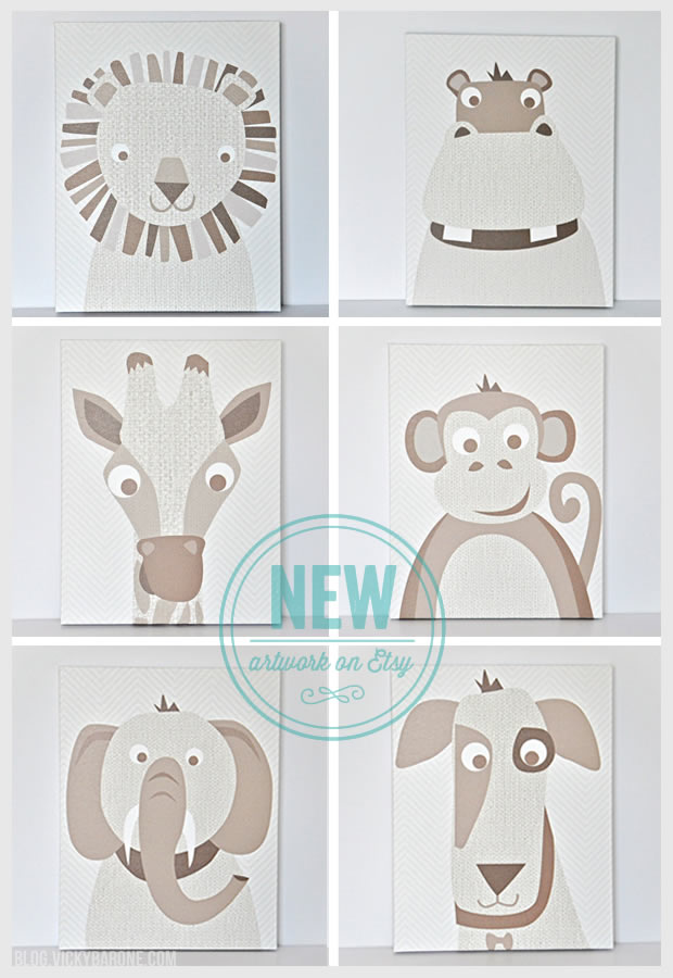 New Artwork on Etsy: Natural Animals