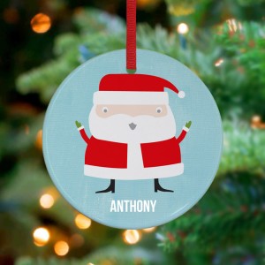 Super Santa - Personalized Holiday Ornament by Vicky Barone on Etsy