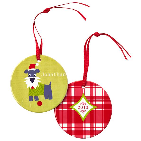 Personalized Holiday Ornaments by Vicky Barone for Land of Nod