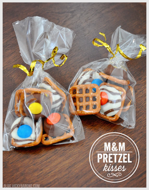 M&M Pretzel Kisses