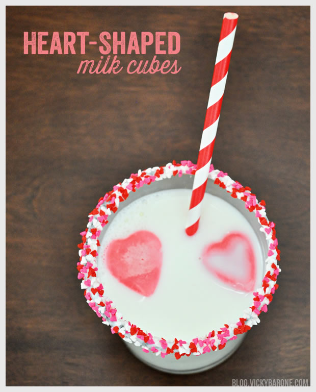 Heart-Shaped Milk Cubes