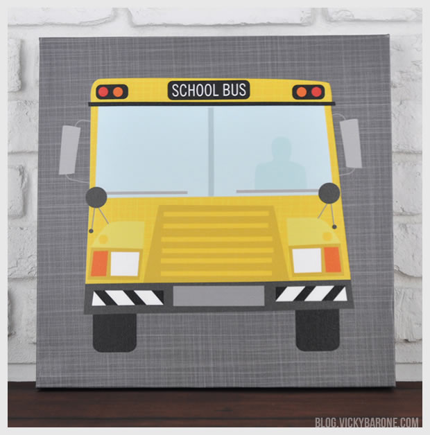 School Bus | Canvas Wall Art | Vicky Barone