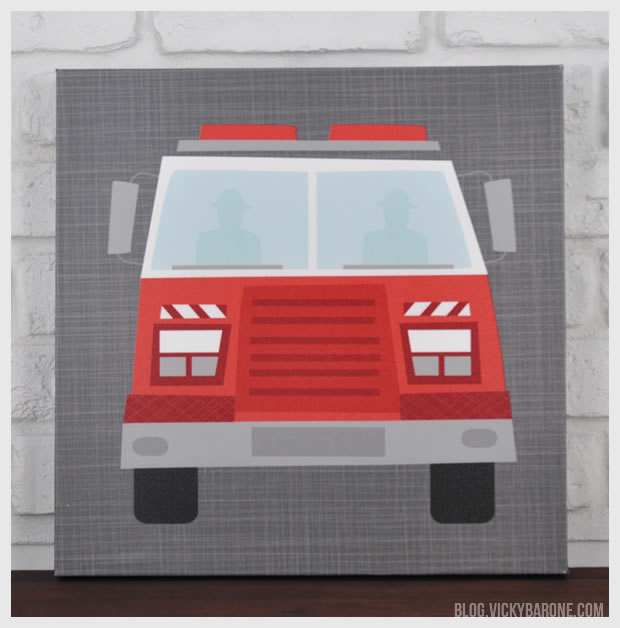 Fire Truck | Canvas Wall Art | Vicky Barone
