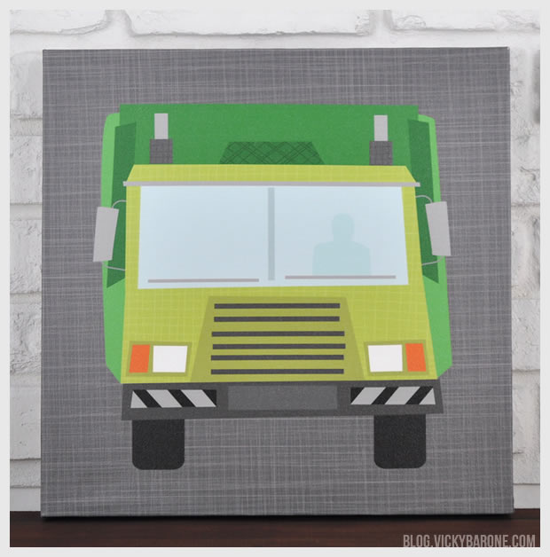 Sanitation Truck | Canvas Wall Art | Vicky Barone