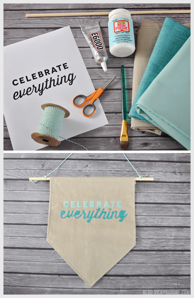 DIY Inspirational Banner | Vicky Barone