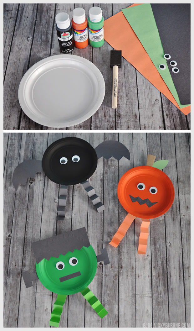 Paper Plate Halloween Characters | Vicky Barone