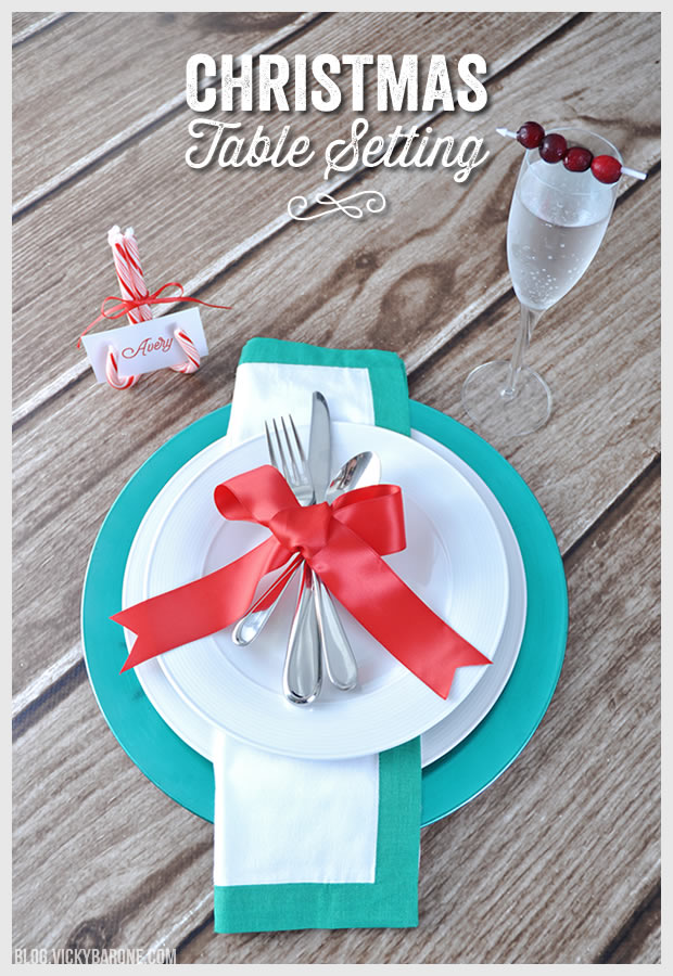 Christmas Table Setting 2014