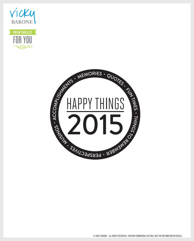 Happy Things Memory Jar Free Printable | Vicky Barone
