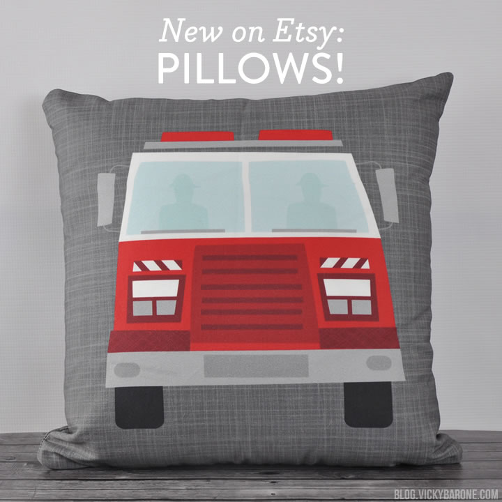 New on Etsy: Reversible Throw Pillows!