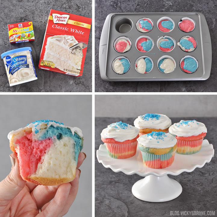 Patriotic Cupcakes | Vicky Barone