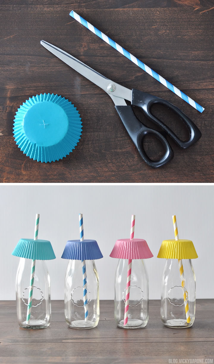 Cupcake Liner Drink Cover | Summer Hack | Vicky Barone