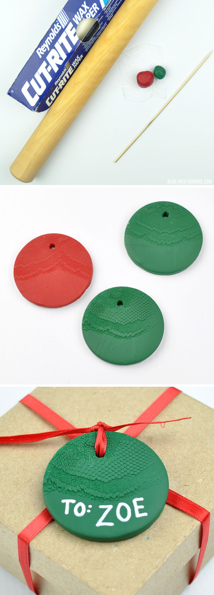 DIY Clay Gift Tags | Vicky Barone