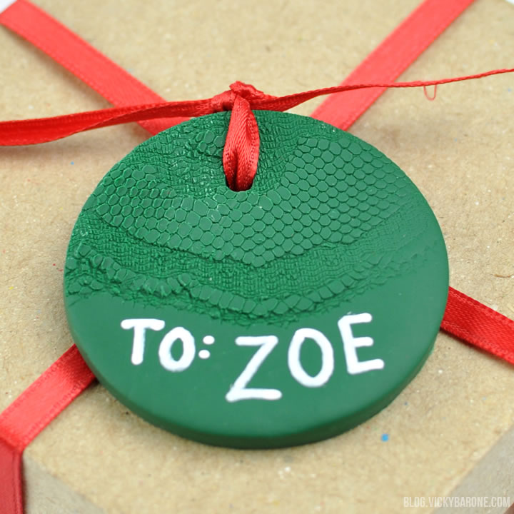 DIY Clay Gift Tags | Vicky Barone