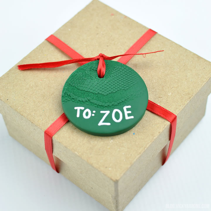 DIY Clay Gift Tags | Vicky Barone