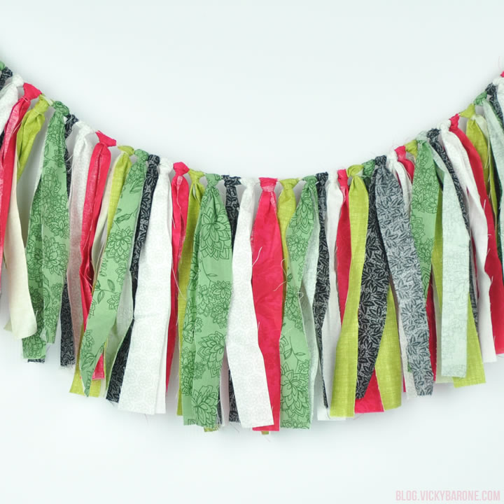 DIY Fabric Scrap Garland | Vicky Barone