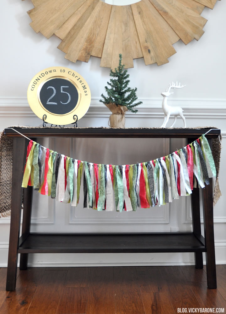 DIY Fabric Scrap Garland | Vicky Barone