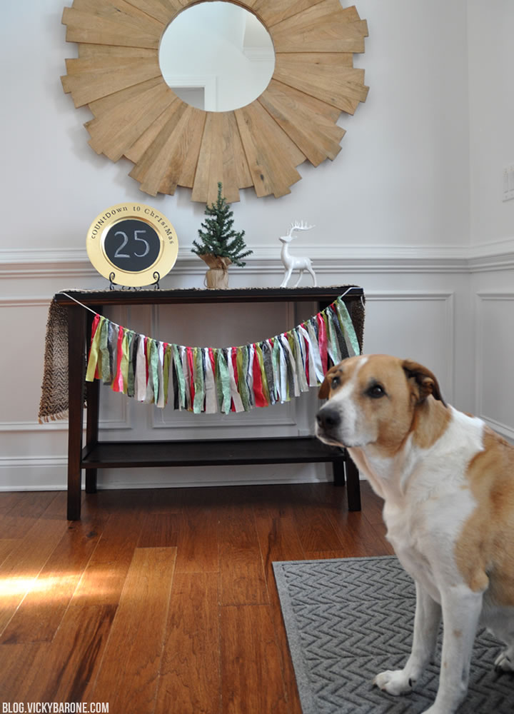 DIY Christmas Countdown Plate | Vicky Barone