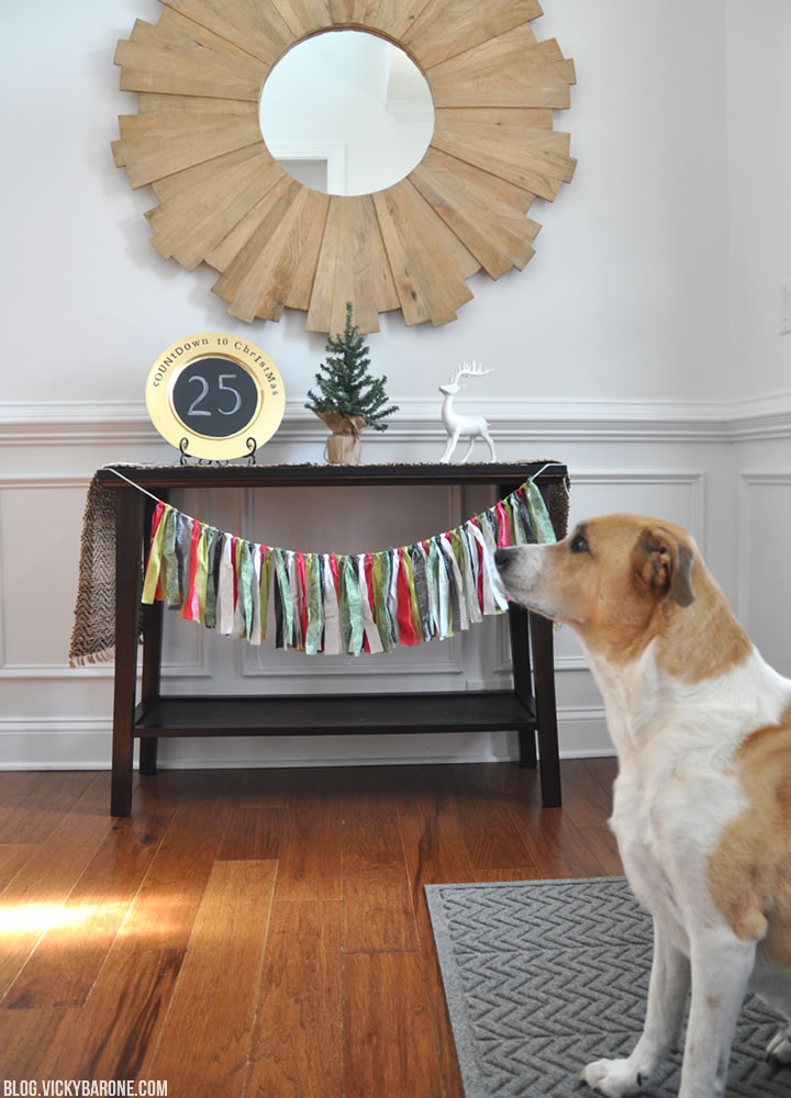 DIY Christmas Countdown Plate | Vicky Barone