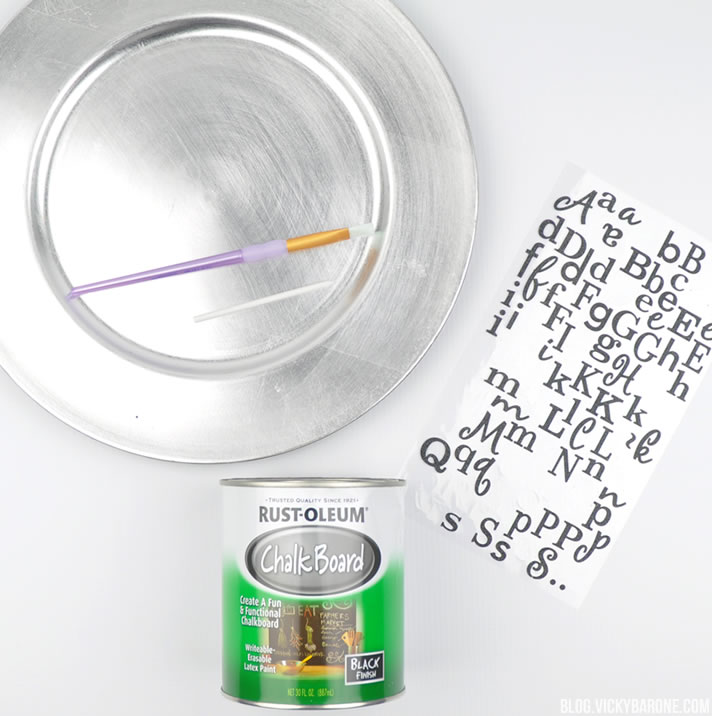 DIY Christmas Countdown Plate | Vicky Barone