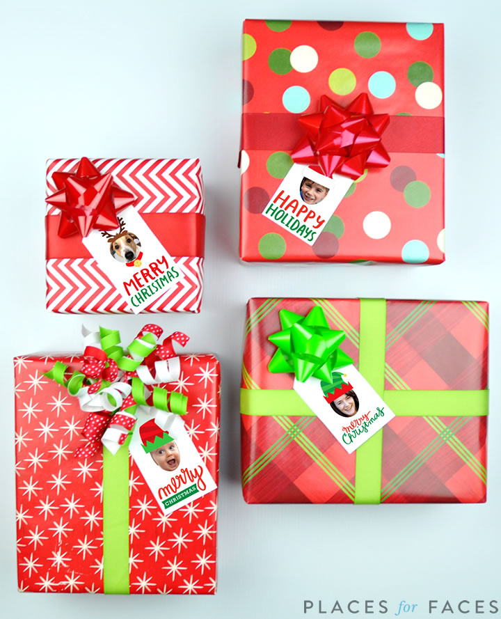 Personalize Your Christmas with Places for Faces | Vicky Barone | Custom gift tags