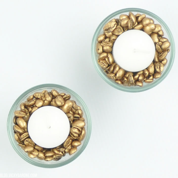 DIY Gold Coffee Beans | Vicky Barone