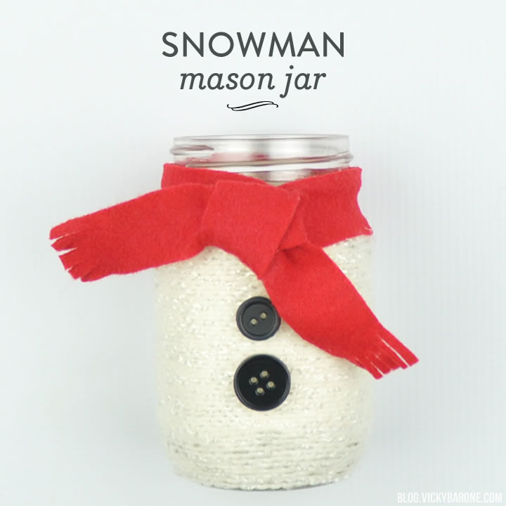 Snowman Mason Jar