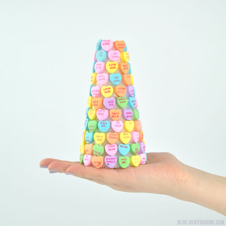 DIY Candy Heart Tree | Vicky Barone