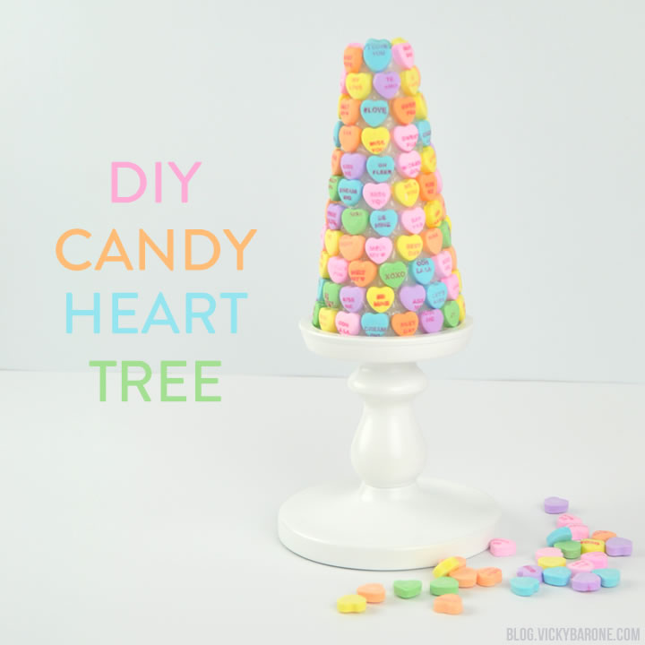 DIY Candy Heart Tree