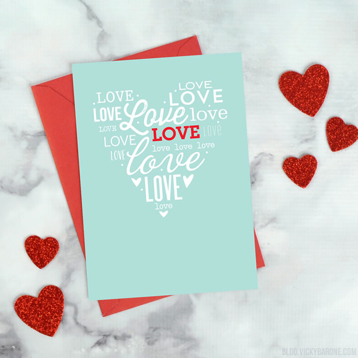 Valentine's Day Greeting Card Instagram Giveaway | Vicky Barone