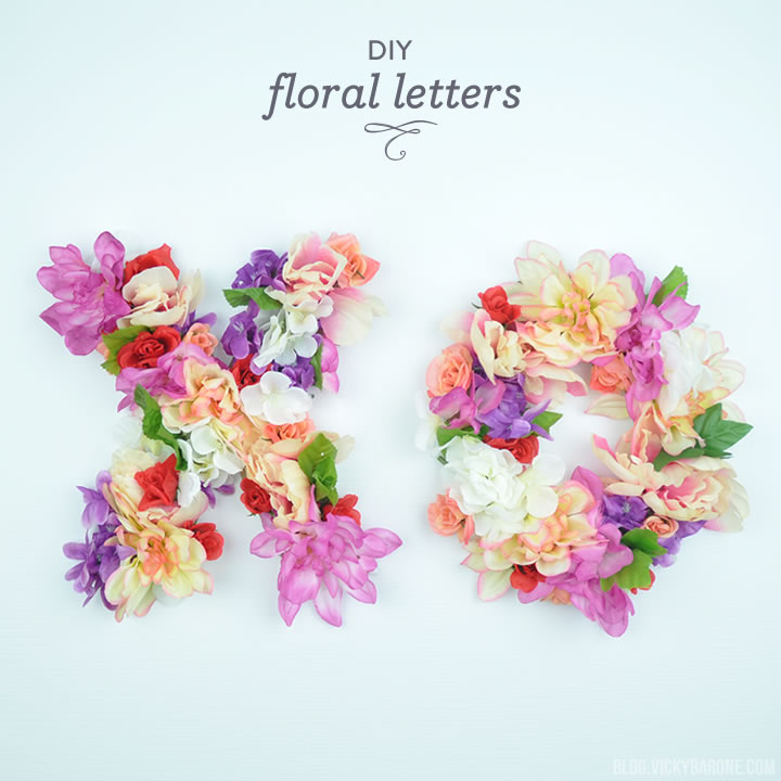 DIY Floral Letters