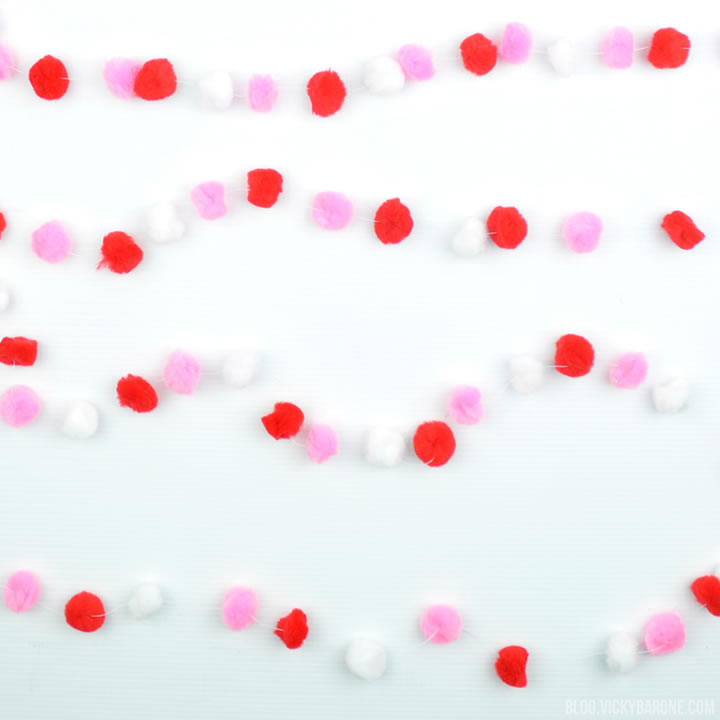 DIY Pom Pom Garland | Valentine's Day Decor | Vicky Barone