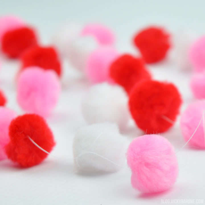 DIY Pom Pom Garland | Valentine's Day Decor | Vicky Barone
