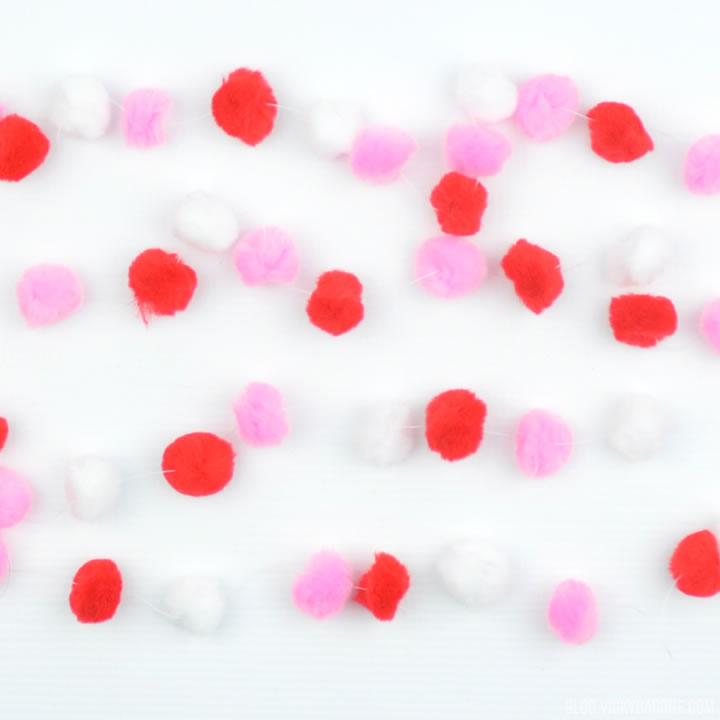 DIY Pom Pom Garland | Valentine's Day Decor | Vicky Barone