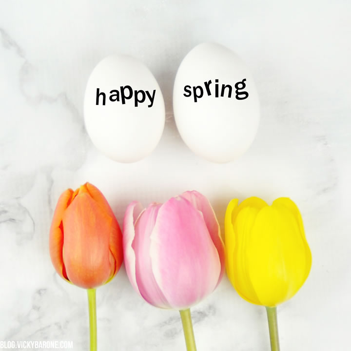 DIY Typography Easter Eggs | Vicky Barone