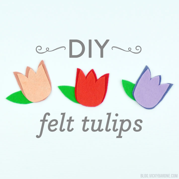 DIY Felt Tulips