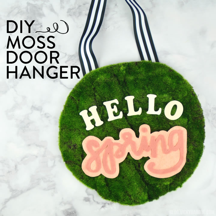 DIY Moss Door Hanger