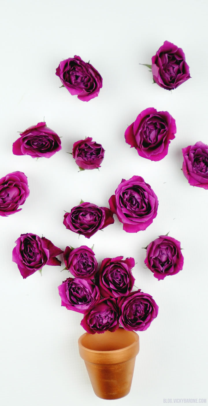 DIY Metallic Flower Pots | Vicky Barone