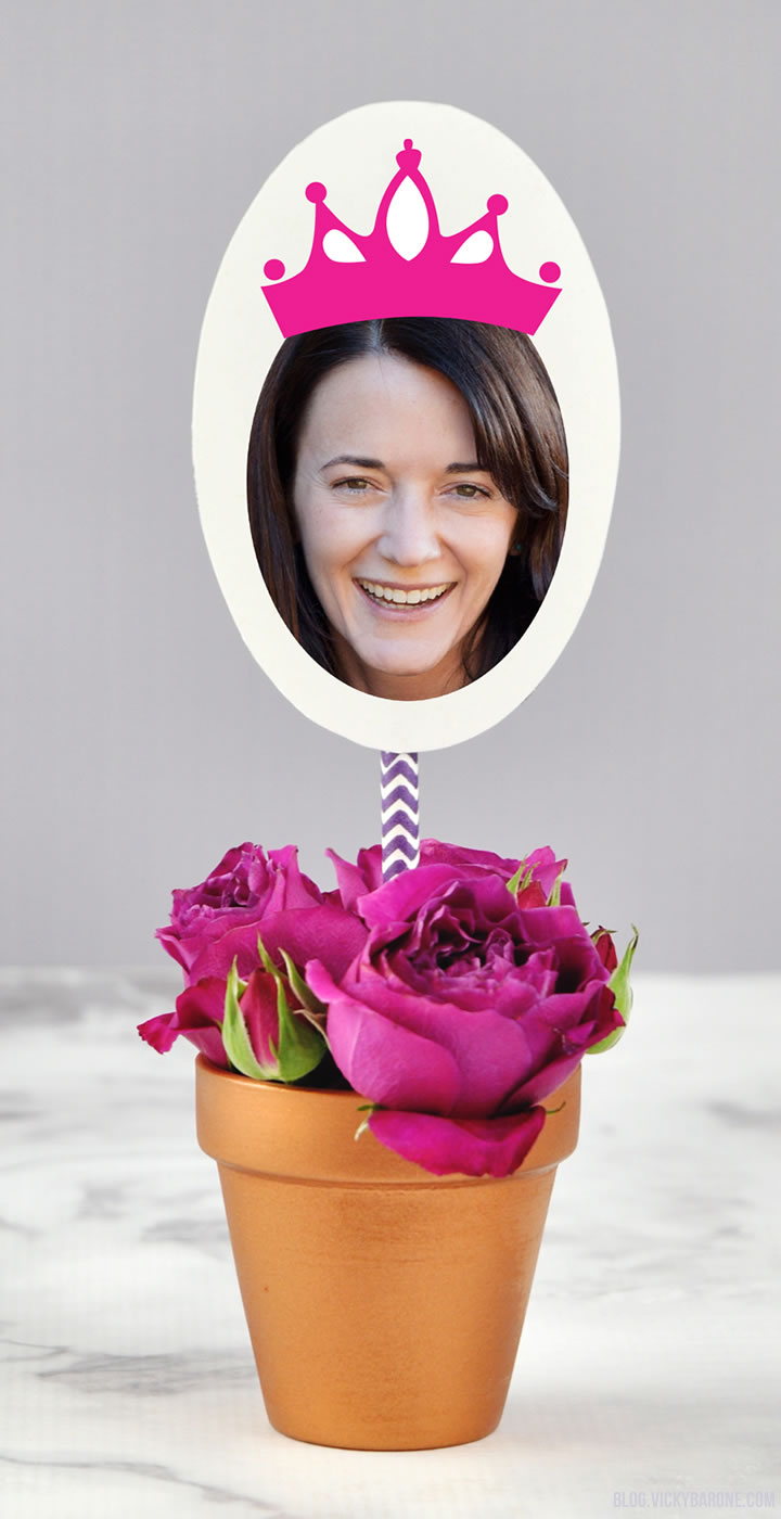 DIY Metallic Flower Pots | Vicky Barone