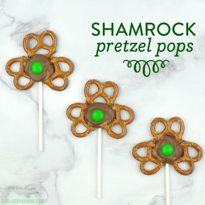 Shamrock Pretzel Pops