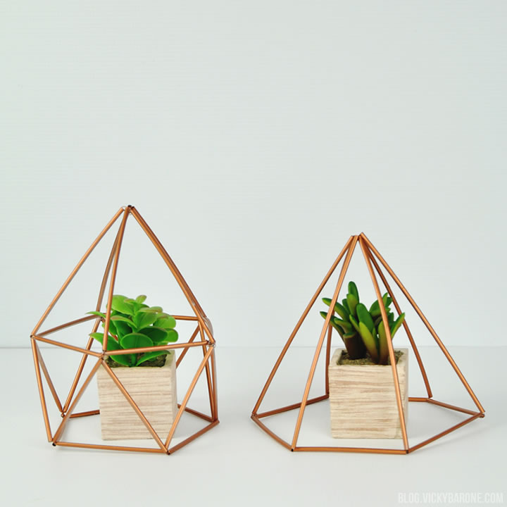 DIY Geometric Planters | Vicky Barone