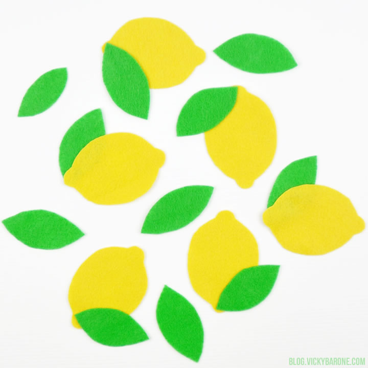 DIY Felt Lemons | Vicky Barone