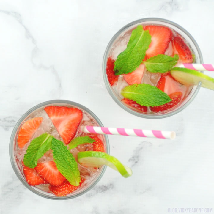 Strawberry Mojitos | Vicky Barone