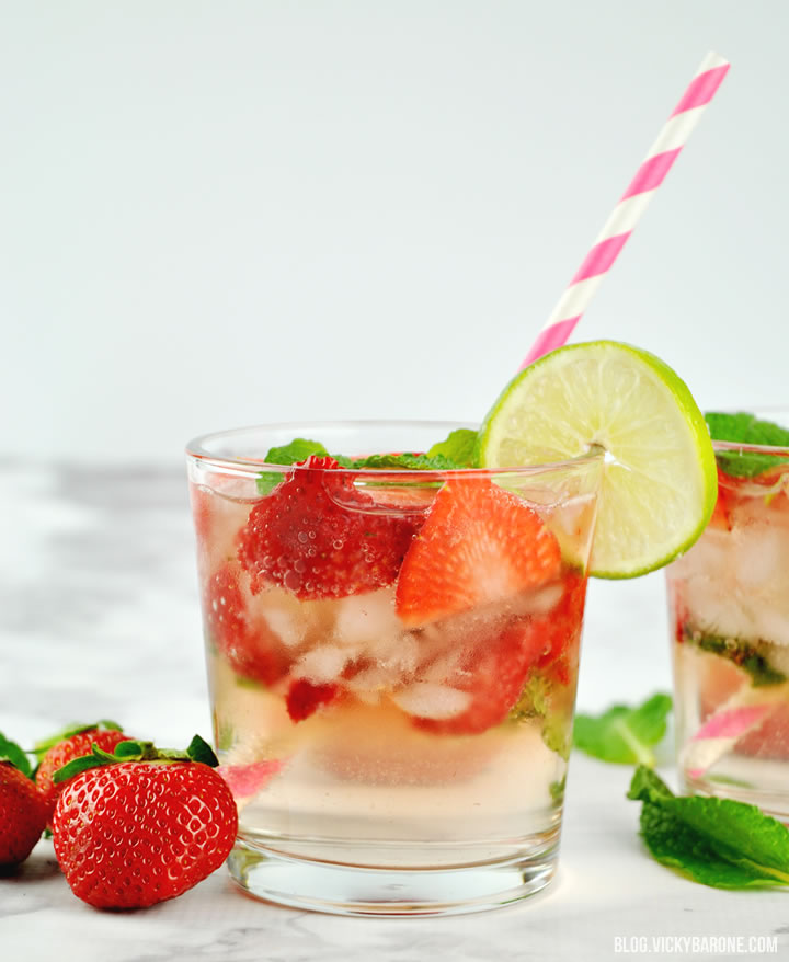 Strawberry Mojitos | Vicky Barone