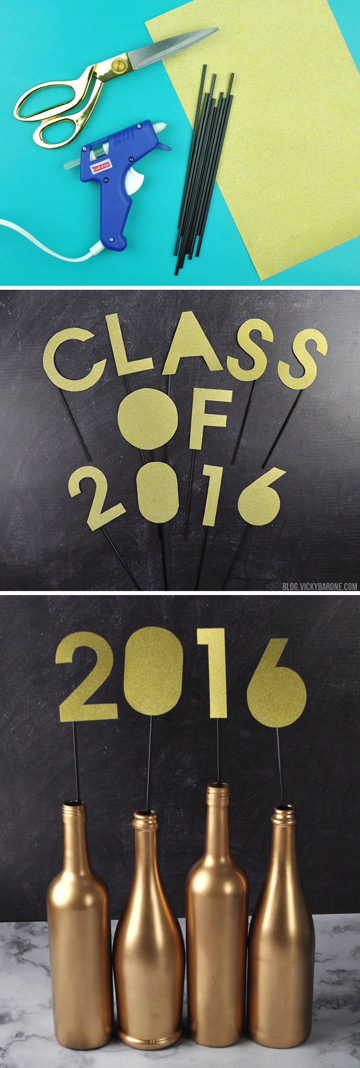 Class of 2016 Graduation Party Centerpiece | Vicky Barone