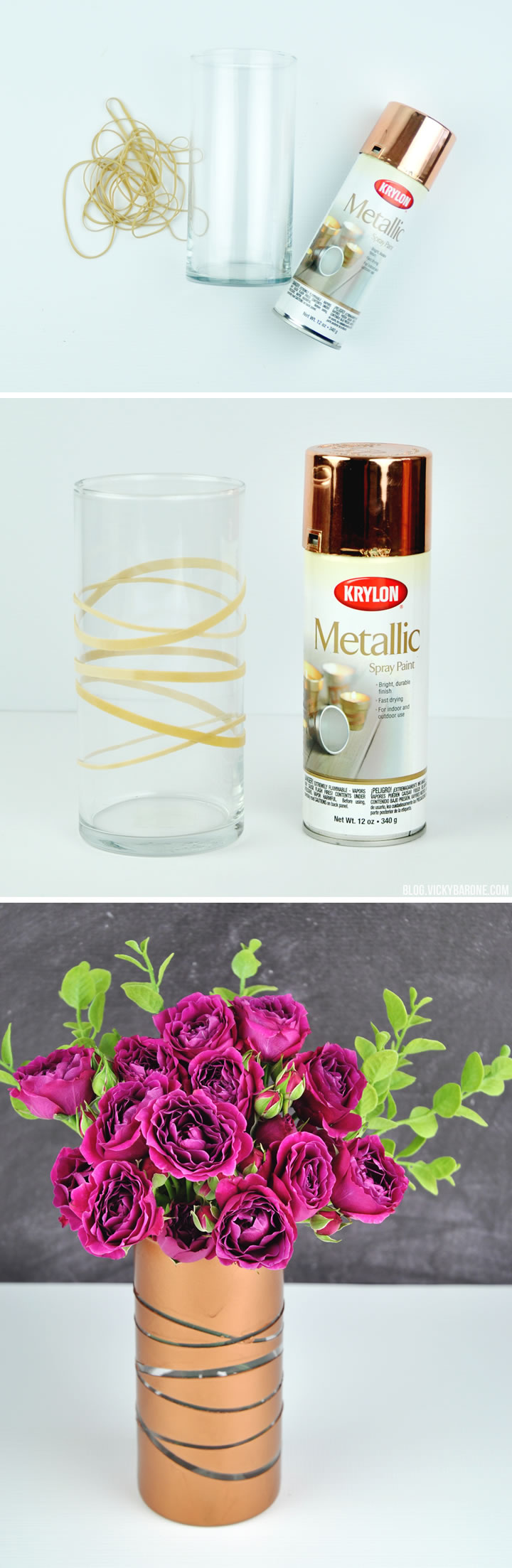DIY Metallic Vase | Vicky Barone