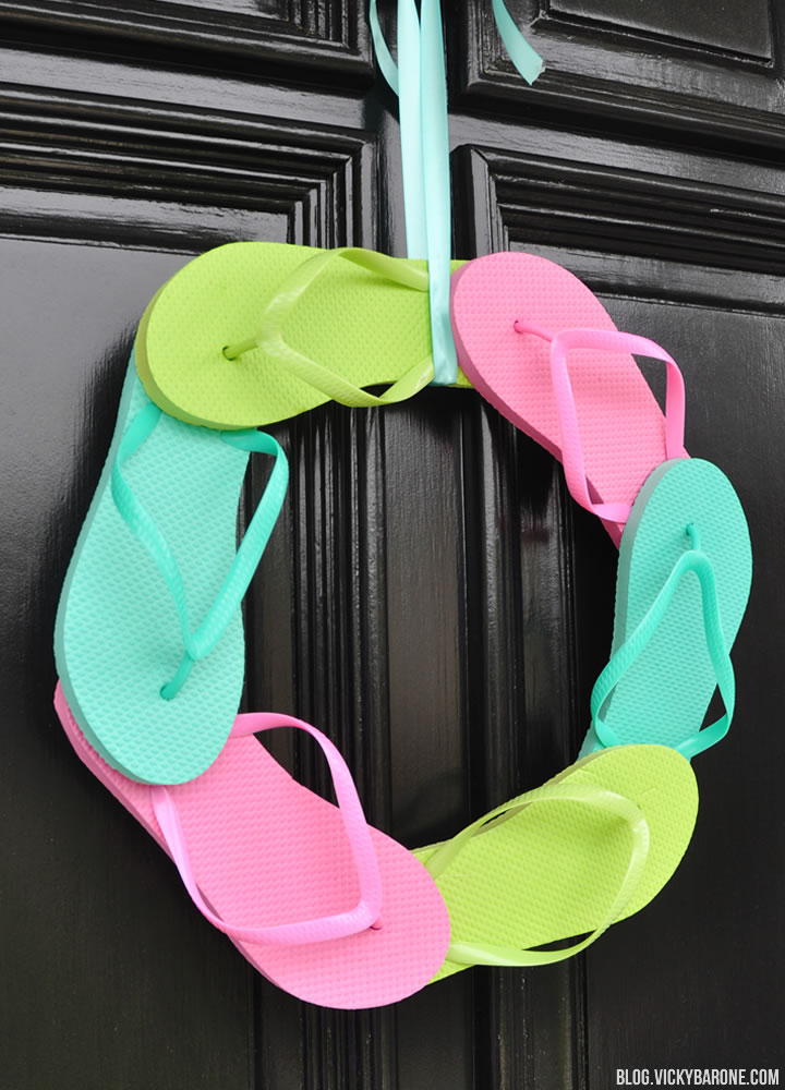 DIY Flip Flop Wreath | Vicky Barone
