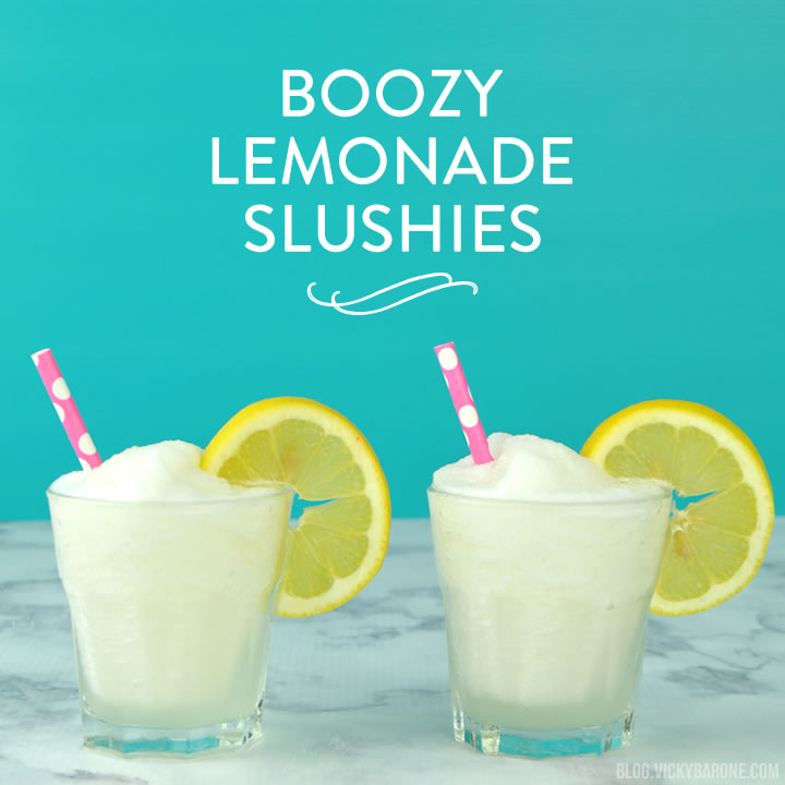 Boozy Lemonade Slushies