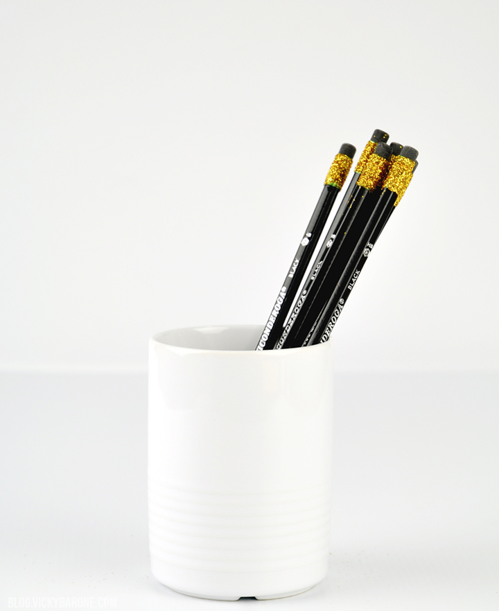 DIY Glitter Pencils | Back to School Ideas | Vicky Barone